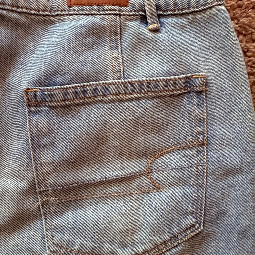 American Eagle Outfitters Blue Button-Up Mini Skirt - Picture 7 of 7